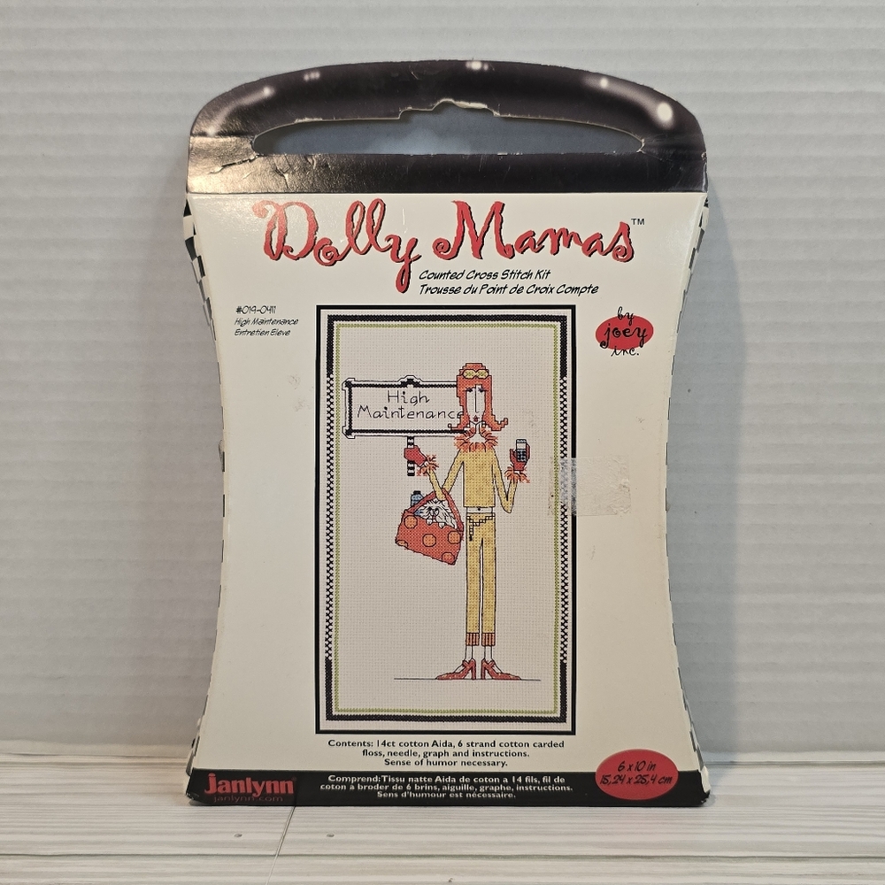 3 Janlynn Dolly Mamas 2005 CrossStitch Kits #019-0411 #019-0418 #019-0402